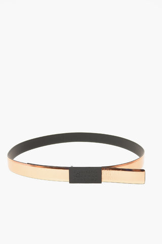 MM11 30mm REVERSIBILE BELT LOGO-EMBOSSED BUCKLE BELT