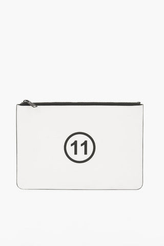 MM11 Numbers Logo Leather Pochette