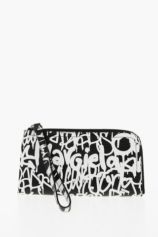 MM11 Graffiti Printed Leather Wallet