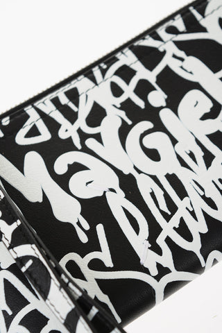 MM11 Graffiti Printed Leather Wallet