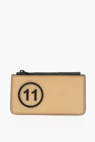 MM11 Leather Numbers Logo Card Holder