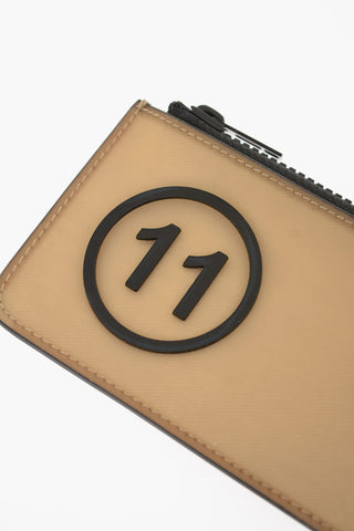 MM11 Leather Numbers Logo Card Holder