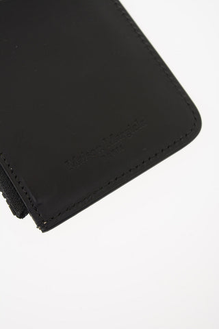 MM11 Leather Numbers Logo Card Holder