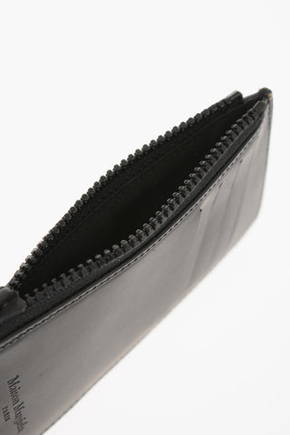 MM11 Leather Numbers Logo Card Holder