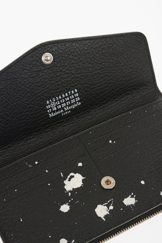 MM11 Leather Paint Splatter Wallet