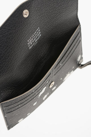 MM11 Leather Paint Splatter Wallet