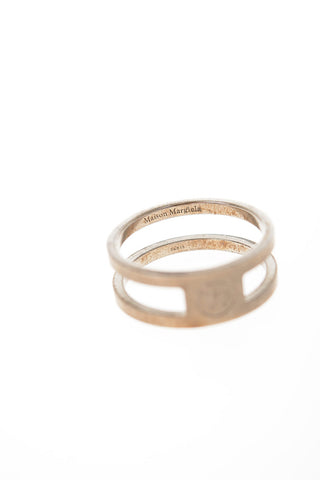 MM11 Silver double band ring