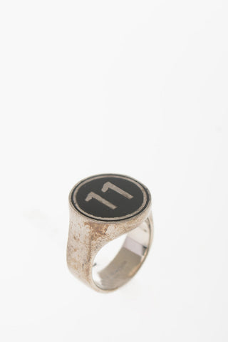 MM11 Silver Chevalier ring