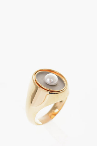 MM11 Anello con sigillo in ottone