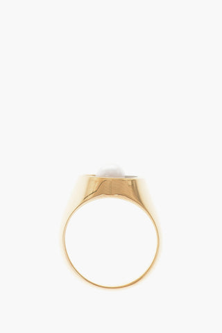 MM11 Anello con sigillo in ottone