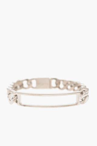 MM11 SILVER CURB CHAIN BRACELET