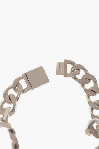 MM11 SILVER CURB CHAIN BRACELET