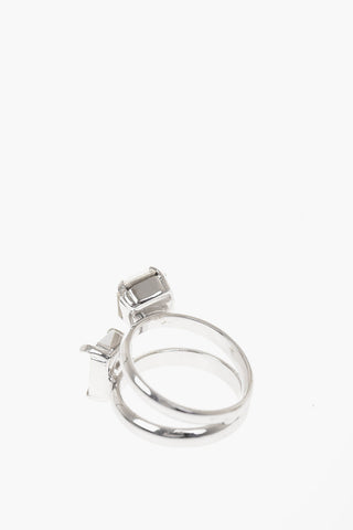 MM6 BRASS DOUBLE RING