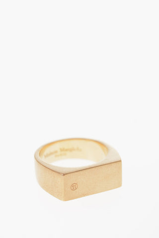 MM11 Silver geometric cut band ring
