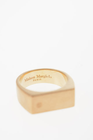 MM11 Silver geometric cut band ring