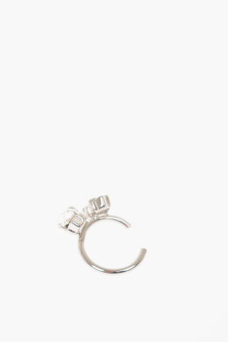 MM11 Orecchino in ottone con cristallo