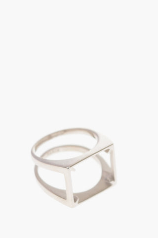 MM11 Silver double band ring
