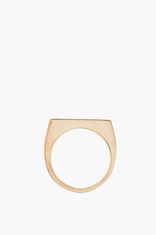 MM11  Silver double band signet ring