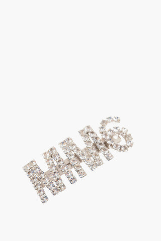 MM6 Brass Hairclip with Rinhestone