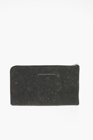 MM6 Pochette in Pelle Stampata