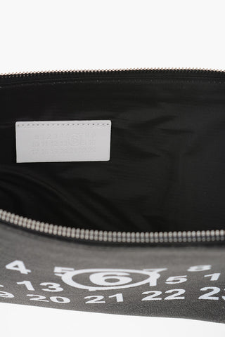 MM6 Pochette in Pelle Stampata