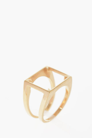 MM11 Silver double band ring