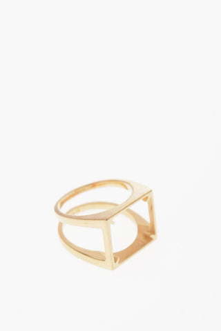 MM11 Silver double band ring