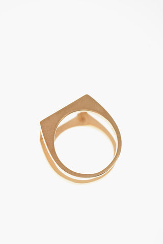 MM11 Silver double band ring