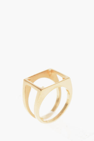 MM11 Silver double band ring