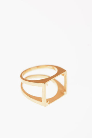 MM11 Silver double band ring
