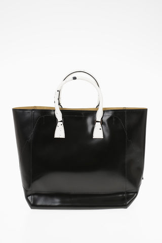 4 Handle Leather Tote Bag