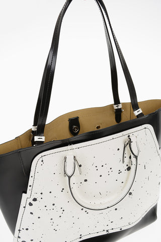 4 Handle Leather Tote Bag