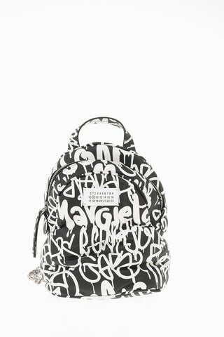 MM11 Graffiti Printed Leather GLAM SLAM Backpack