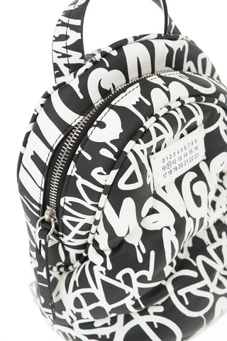 MM11 Graffiti Printed Leather GLAM SLAM Backpack