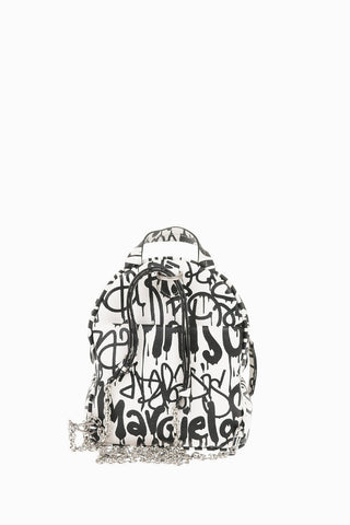 MM11 Logo Printed Leather GLAM SLAM Backpack