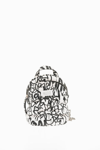 MM11 Logo Printed Leather GLAM SLAM Backpack