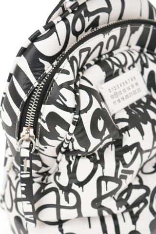 MM11 Logo Printed Leather GLAM SLAM Backpack