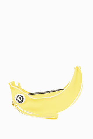 MM6 Faux-Saffiano BANANA Pochette