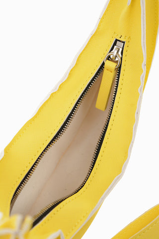 MM6 Faux-Saffiano BANANA Pochette
