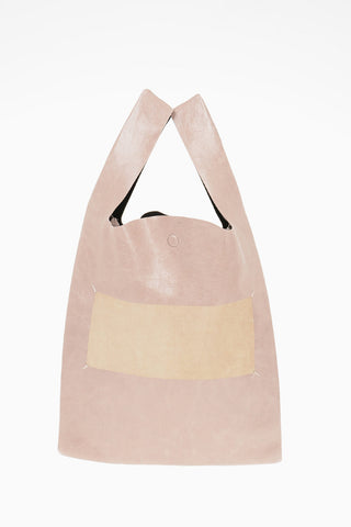 MM11 Leather Shoulder Tote Bag