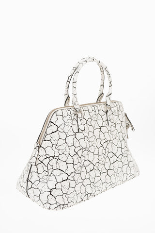 MM11 Borsa a Doppio Manico 5AC in Pelle Effetto Marmorized