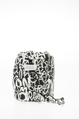 MM11 Graffiti Printed Leather GLAM SLAM Bucket Bag