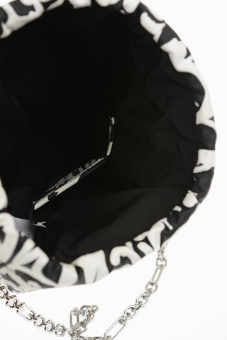 MM11 Graffiti Printed Leather GLAM SLAM Bucket Bag