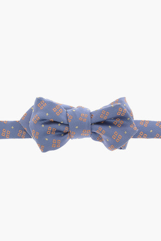 Embroidered Silk Adjustable Diamond Bow Tie