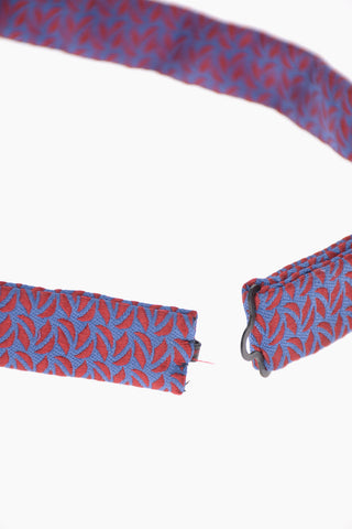 Embroidered Silk Adjustable Diamond Bow Tie