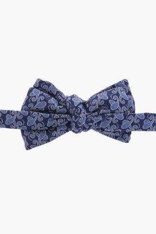 Embroidered Silk Adjustable Classic Bow Tie