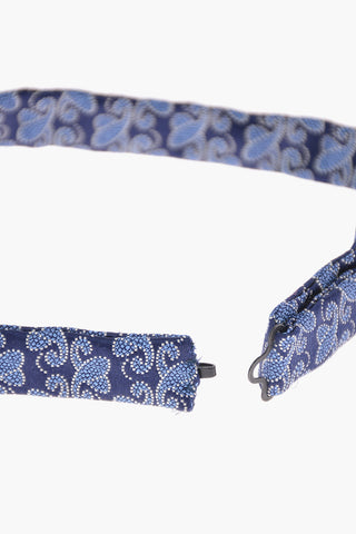 Embroidered Silk Adjustable Classic Bow Tie