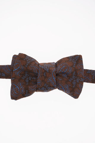 Silk Paisley Embroidered Adjustable Classic Bow Tie