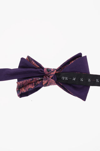 Printed Silk and Cotton Adjustable Classic Bow Tie