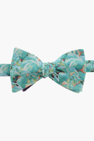 Printed Silk and Cotton Adjustable Classic Bow Tie